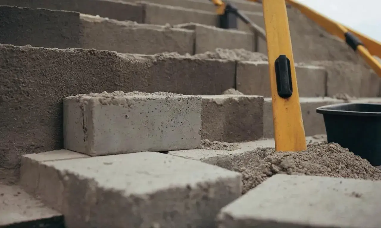 Jak wymurować schody z bloczków betonowych: Krok po kroku dla początkujących